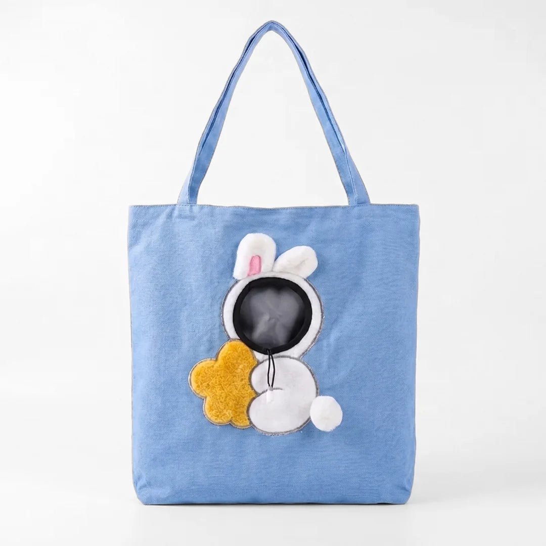 Peek-a-Boo Small Dog Carrier Tote — Costume Bag for Dogs Under 15 lb