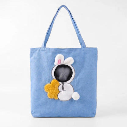 Peek-a-Boo Small Dog Carrier Tote — Costume Bag for Dogs Under 15 lb