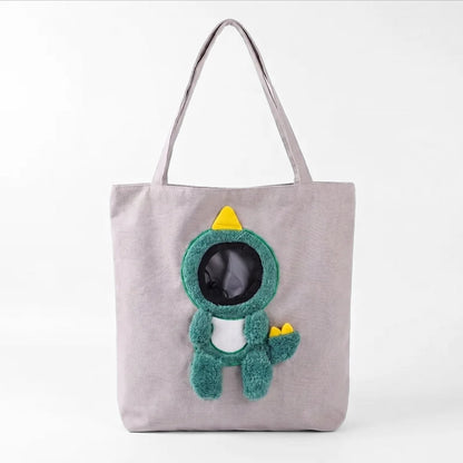 Peek-a-Boo Small Dog Carrier Tote — Costume Bag for Dogs Under 15 lb