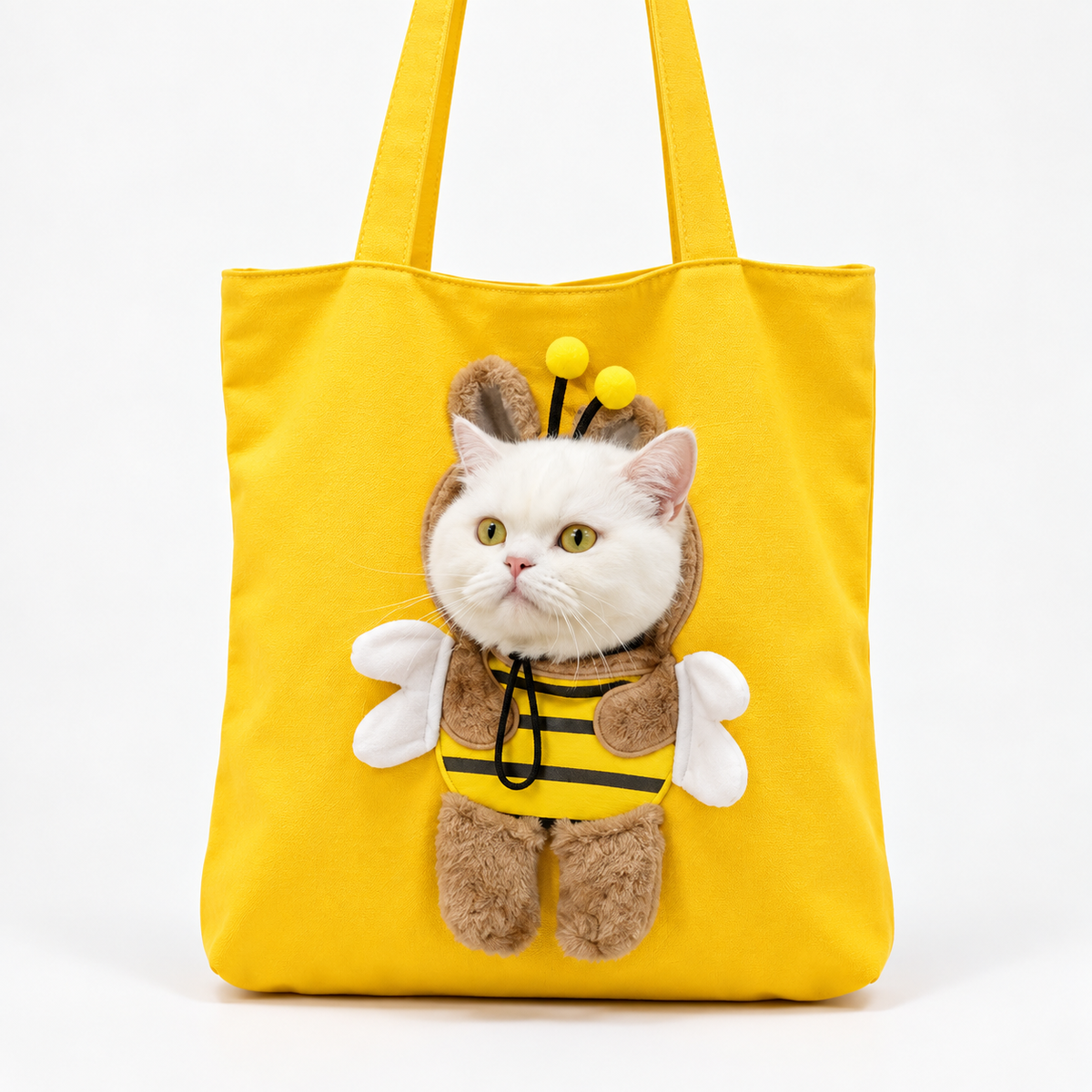 Peek-a-Boo Cat Carrier Tote — Costume Bag for Small Pets