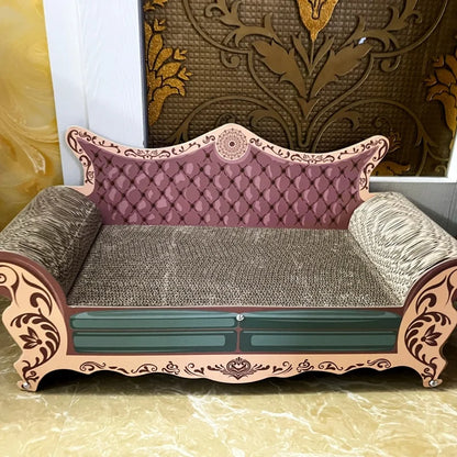 Wooden cat scratching sofa bed for indoor cats