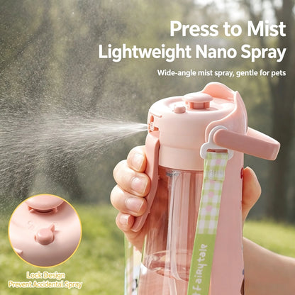 Portable dog water bottle for walks with leak-proof design
