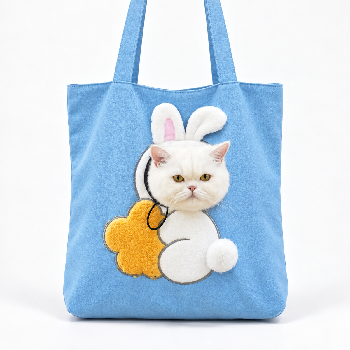 Peek-a-Boo Cat Carrier Tote — Costume Bag for Small Pets