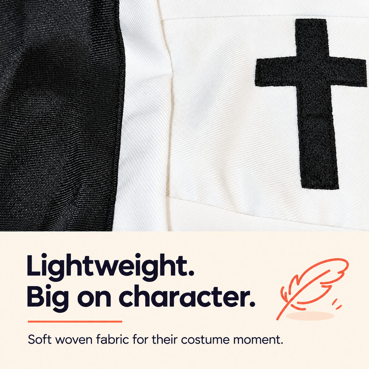 Cute cat nun outfit, a funny pet costume for Halloween and holiday photos