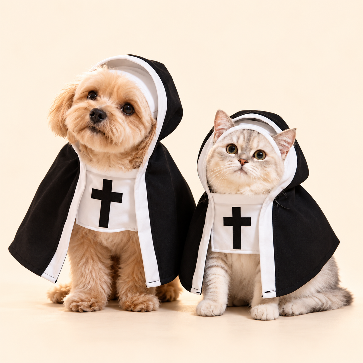 Halloween cat nun dress costume from Petty Picks