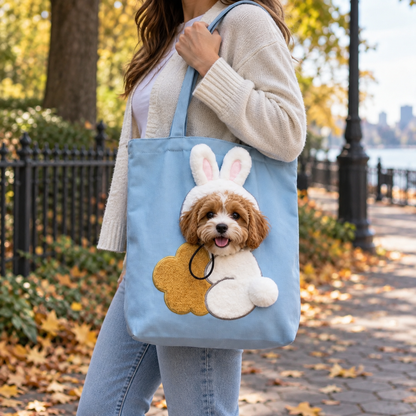 Peek-a-Boo Small Dog Carrier Tote — Costume Bag for Dogs Under 15 lb