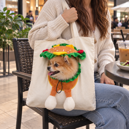 Peek-a-Boo Small Dog Carrier Tote — Costume Bag for Dogs Under 15 lb