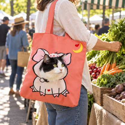 Peek-a-Boo Cat Carrier Tote — Costume Bag for Small Pets