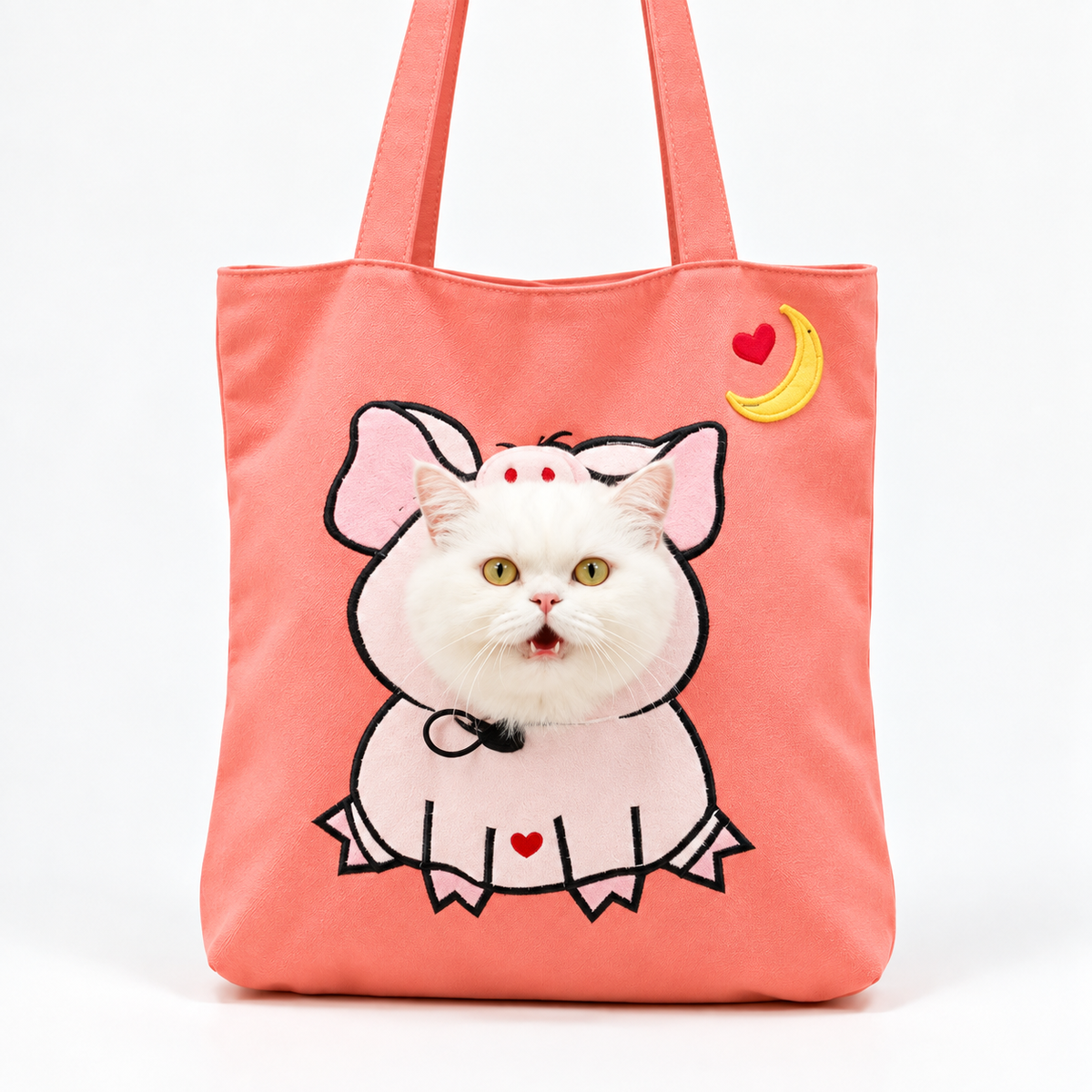Peek-a-Boo Cat Carrier Tote — Costume Bag for Small Pets